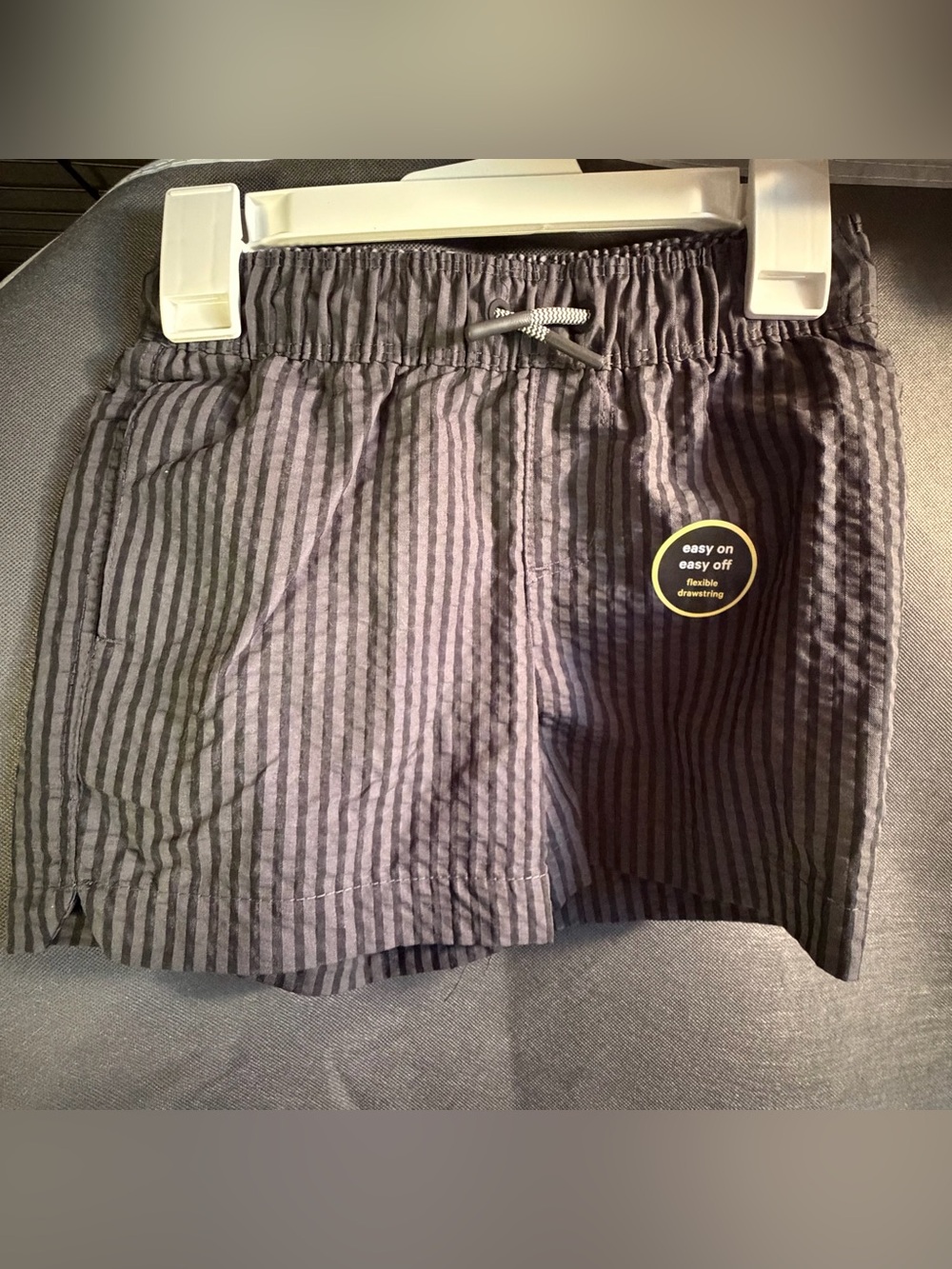art class Black and Gray Striped Boys' Swim Trunks